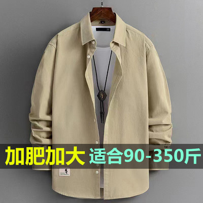 长袖休闲大码衬衫纯棉休闲外套