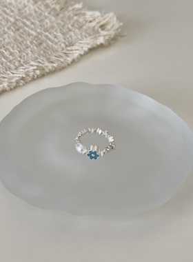 新款甜美可爱花朵戒指女爆款轻奢小众设计高级感学生党指环