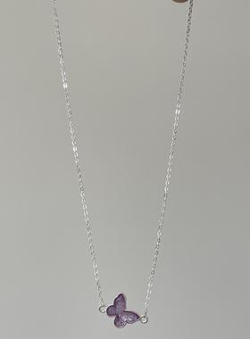 Ojala原创设计蝴蝶项链小清新温柔气质高级感infp饰品女生礼物