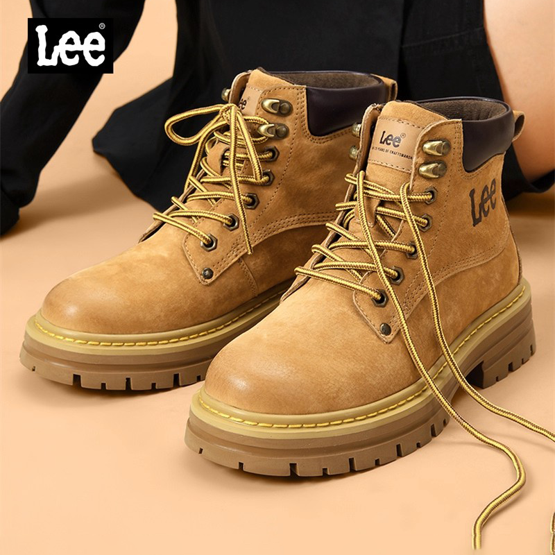 Lee官方正品加绒保暖户外大黄靴