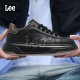 男士 新款 户外休闲鞋 子男潮鞋 男 Lee官方男鞋 黑色真皮板鞋 2026春季
