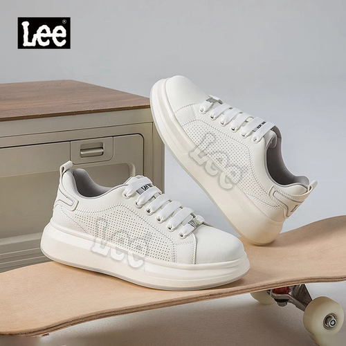 Lee官方正品厚底休闲百搭小白鞋