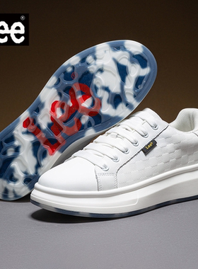 Lee男鞋2026春季新款厚底增高小白鞋时尚百搭情侣鞋运动休闲板鞋