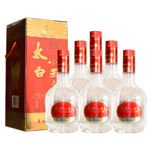 2013年陕西太白酒好日子50度凤兼复合香白酒整箱6瓶礼盒装老酒