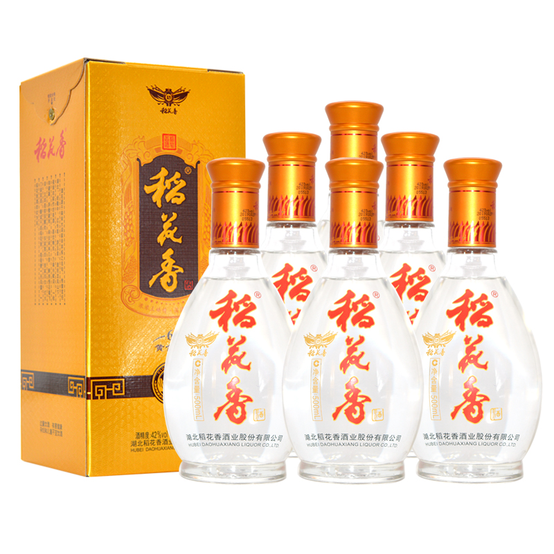 稻花香酒黄金宴新版42度整箱6瓶