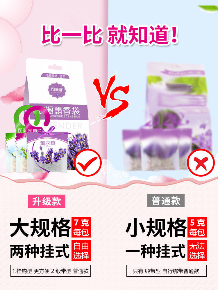LAVENDER SACHET DIFFUSER POUCH LONG-LASTING FRAGRANCE BEDROOM WARDROBE DEODORIZATION SACHET HOME CAR FRESH DEODORIZATION ARTIFACT
