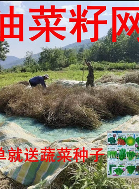 打菜籽神器筛菜籽网收油菜籽的工具专用布家用过滤网晒油菜籽渔网