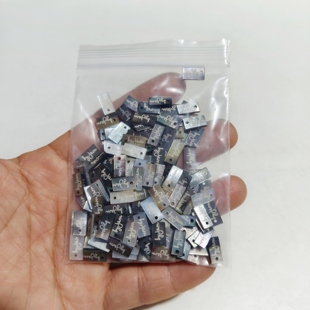 5*10mm天然黑蝶贝长方片字母黑贝方块diy饰品耳环材料配件