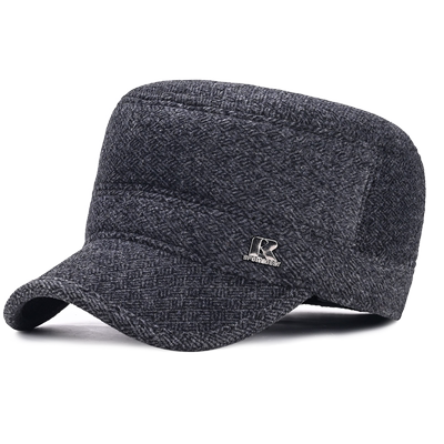 鸭舌帽男中老年秋冬天保暖棒球帽