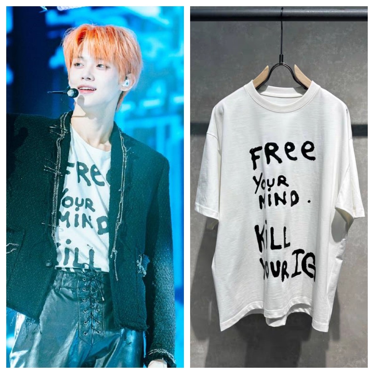 TXT崔然竣同款英文字母印花2024新款短袖纯棉男女T恤日韩衣服潮牌