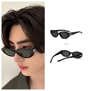 朴成训柳智敏ins同款太阳镜墨镜男女三个点U夏2024新款潮流眼镜潮