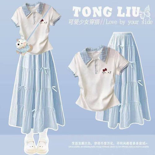 女童洋气套装2026新款夏季女孩