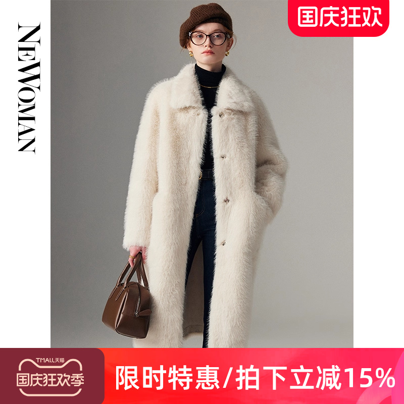 托斯卡纳皮毛一体外套女环保皮草
