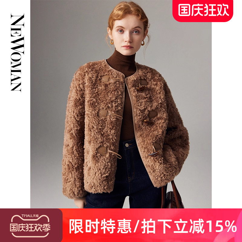 澳洲羊羔毛皮毛一体外套女皮草