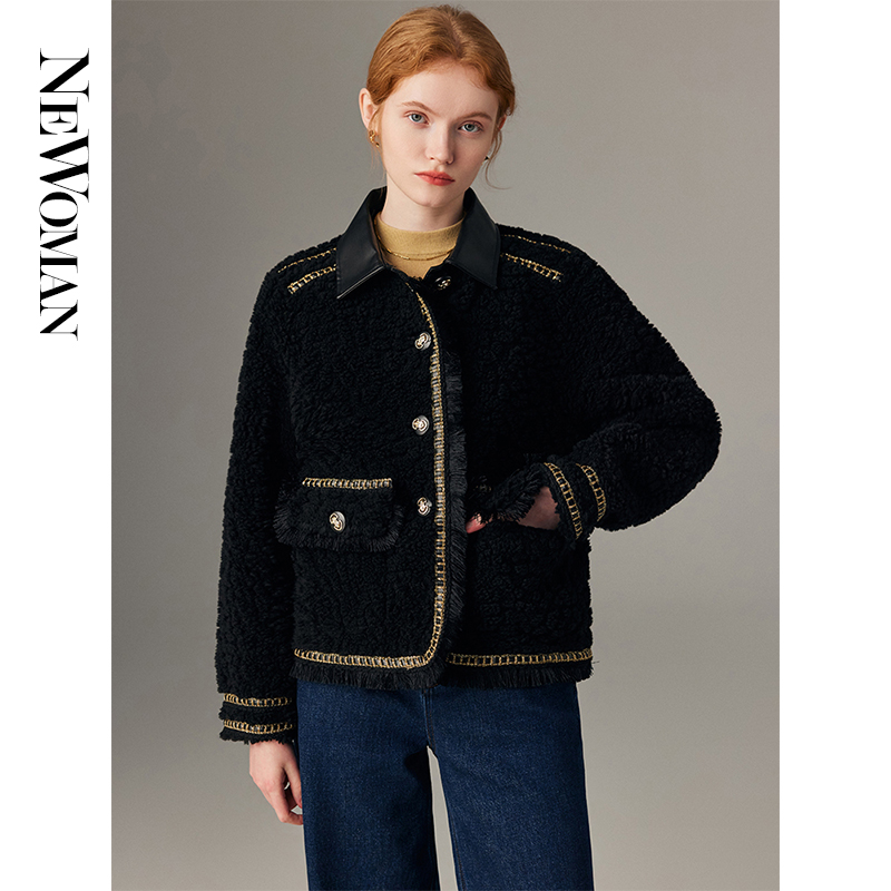 羊羔毛外套皮毛一体女