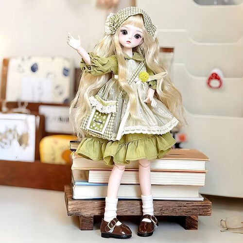 MJD娃娃头发可换礼盒女孩生日礼