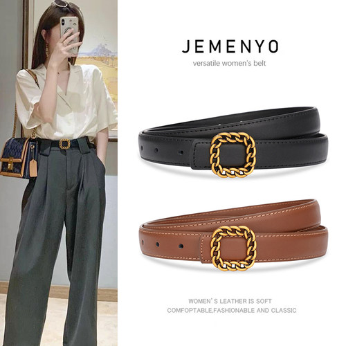 皮带女款真皮夏季百搭2025新款
