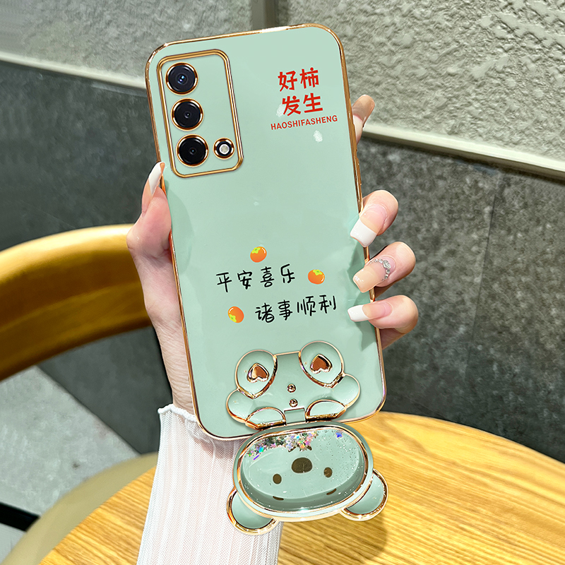 oppok9电镀卡通补妆镜