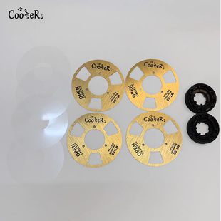 小开盘磁带盘片0.3mm金属厚度配定位轮和膜磁带装饰