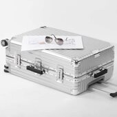 明星同款 铝框拉杆箱万向轮24旅行箱女26行李箱20复古登机箱男28寸