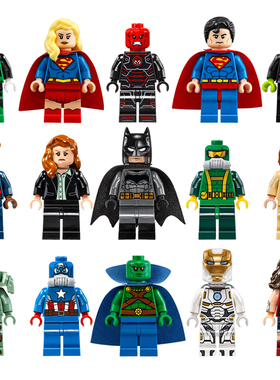 全套盒装漫威超英复仇联盟人仔超人灭霸钢铁侠蝙蝠蜘蛛侠拼装玩具