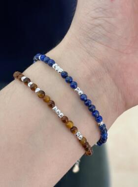 如隐四叶草纯银手链新中式