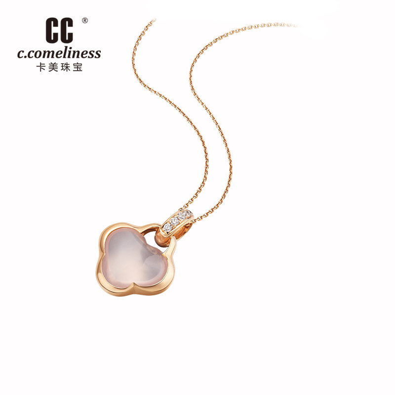 CC卡美珠宝结·锁系列 18K金钻石宝石项坠珠宝女款礼物官方正品