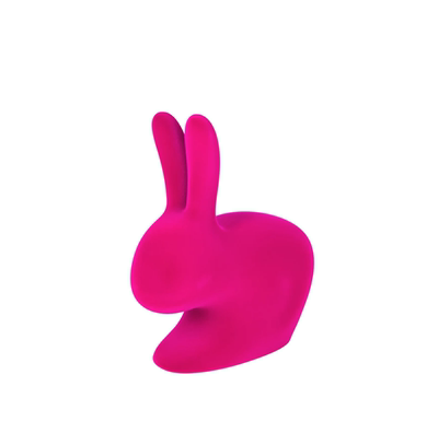 意大利Qeeboo Rabbit XS Bookend 兔子椅同系列天鹅绒兔子书挡