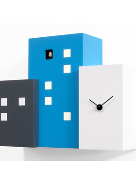 意大利Progetti咕咕钟Walls cucù布谷鸟台钟挂钟表家居设计创意