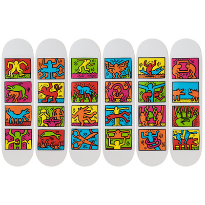 比利时The Skateroom装饰滑板Keith HARING回顾Retrospect