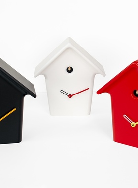 意大利Progetti咕咕钟彩色Mochi Mochi布谷鸟钟表挂钟家居创意