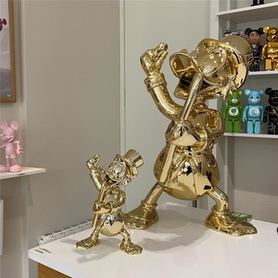 法国原装正品Leblon Delienne 唐老鸭卡通小王子潮玩维尼熊摆件