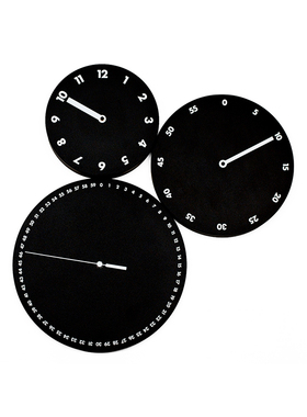 意大利Progetti挂钟H:M:S:时分秒时钟表个性家居创意设计欧式进口