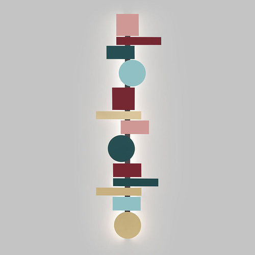 意大利Pallucco 几何形状多彩壁灯 Applique Totem LED 创意进口