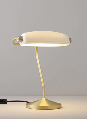 英国Original BTC黄铜骨瓷银行台灯古典Banker's Desk Light欧式