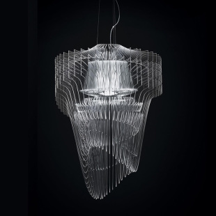 华丽咏叹调吊灯 意大利Slamp Suspension Transparent Lamp Aria