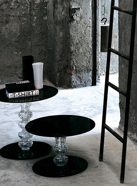 意大利GLAS ITALIA茶几边几咖啡桌CALICE轻透亮钢化玻璃现代简约