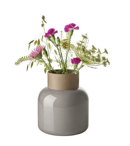 丹麦Fritz Hansen 橄榄灰陶瓷花瓶 Earthenware Vase创意设计进口
