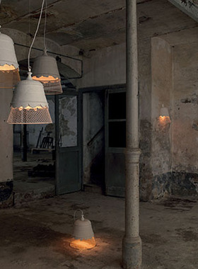 意大利Karman Domenica Wall light 钟型壁灯 仿破损