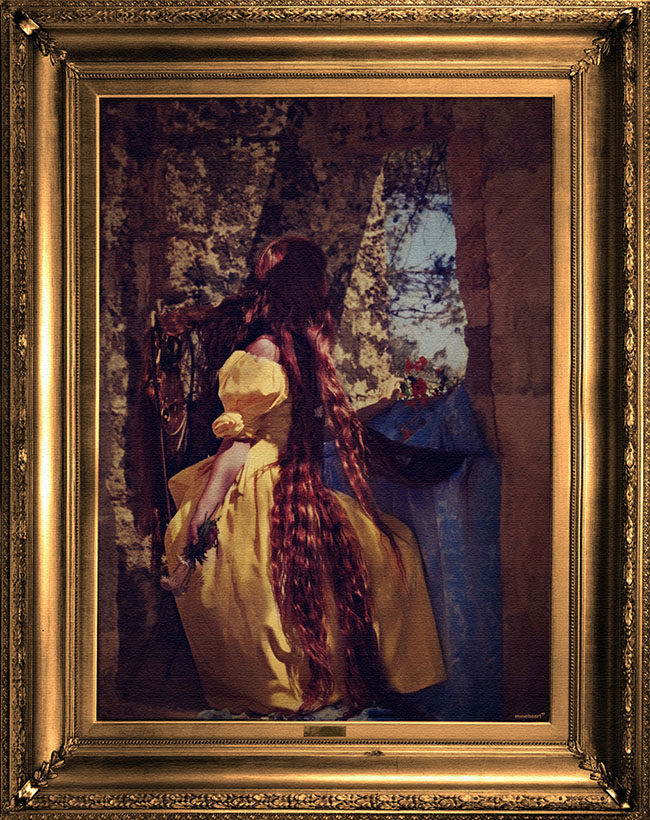 英国Mineheart 'Rapunzel' Canvas 长发公主装饰画