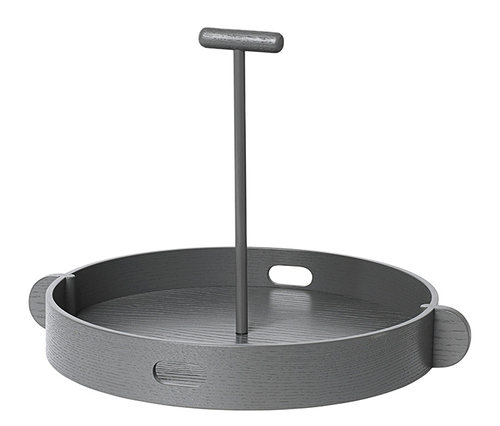 丹麦Fritz Hansen 灰色圆形桌面收纳盒 Jaime Hayon Tray 进口