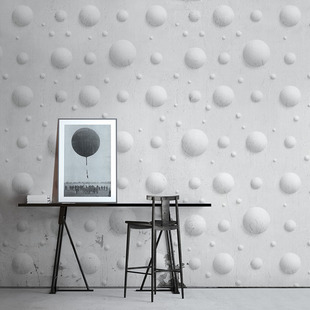 圆形浮雕纯白壁纸 Wallpaper 英国Mineheart Balloons