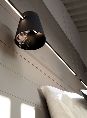 意大利Karman Cupido LED Pendant 隐形画黑色悬挂灯-一灯罩版