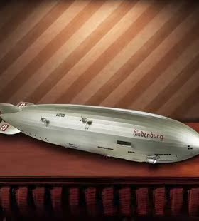 Authentic Models AP170 Hindenburg Zeppelin 1937擺設