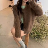 高品质 女 韩系百搭针织衫 韩国atelier edition25秋冬车静媛同款