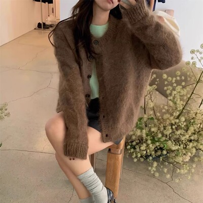 韩国车静媛同款韩系百搭针织衫女