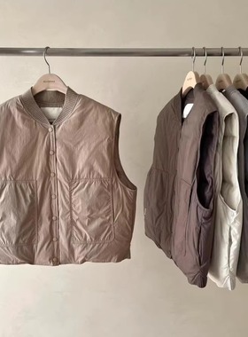 天花板！self service韩国2025秋新款纯色百搭叠穿羽绒马甲女外套