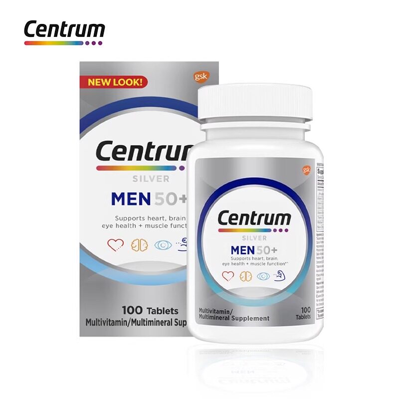 进口善存复合维生素50岁100粒善纯多维片男士专用膳存正品善醇