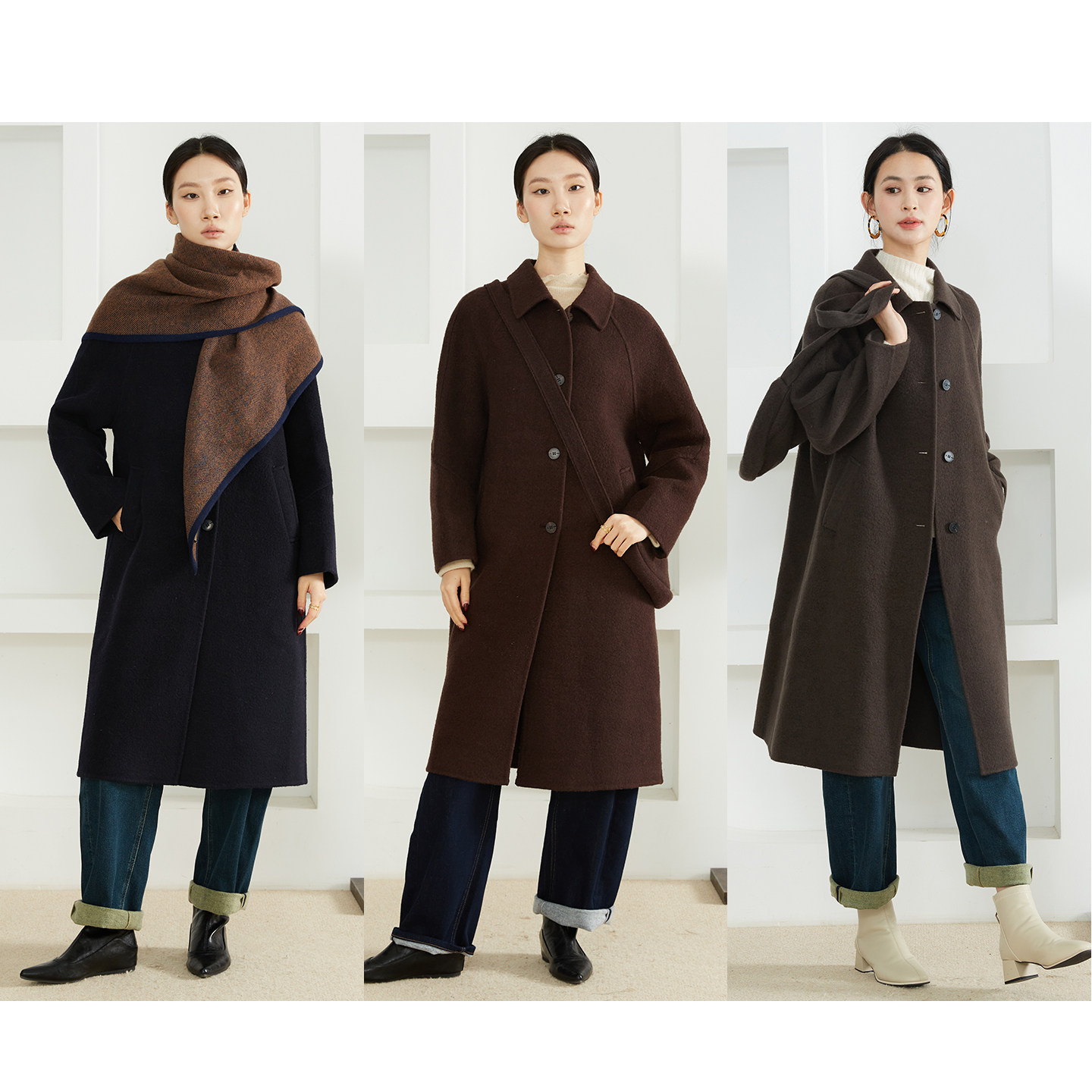 特惠 苏力羊驼毛羊毛长款双面呢大衣带包包翻领毛呢外套赫本风冬,女装/女士精品,毛呢外套,淘宝优惠券,粉丝福利购,淘宝优惠卷