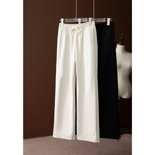 松紧腰羽绒裤 保暖加厚加绒宽松直筒裤 新 女冬季 SILVYE90鹅绒阔腿裤